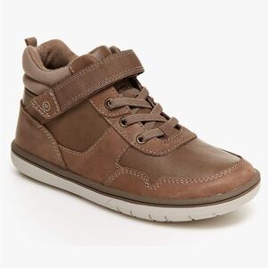 🥾 Stride Rite Ryker Boys Sneaker Boot High Top - Size 1W - Brown Leather